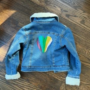 BILLIEBLUSH size 4 jean jacket cotton warm